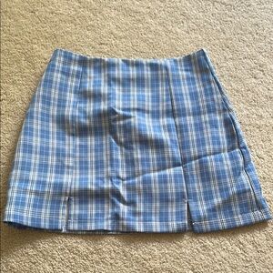 Blue Plaid Women's Skirt